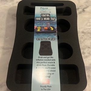 FLOATING FOOD AND DRINK TRAY NWT